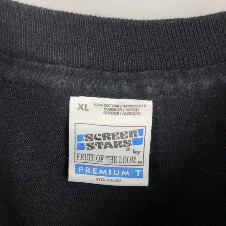 90'S Fruit of the Loom Screen Stars Younger's Scotch Bitter Advertising T-Shirt, Men's XL (approx.) cotton black type Vintage Second Hand
