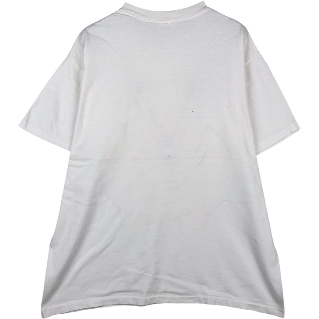 90'S SOF TEE Pig Pattern Animal T-Shirt, Made in USA, Men's XL equivalent, Vintage cotton white type Vintage Second Hand