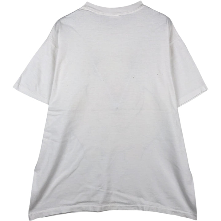 90'S SOF TEE Pig Pattern Animal T-Shirt, Made in USA, Men's XL equivalent, Vintage cotton white type Vintage Second Hand