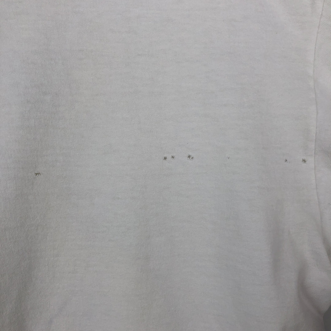 90'S SOF TEE Pig Pattern Animal T-Shirt, Made in USA, Men's XL equivalent, Vintage cotton white type Vintage Second Hand