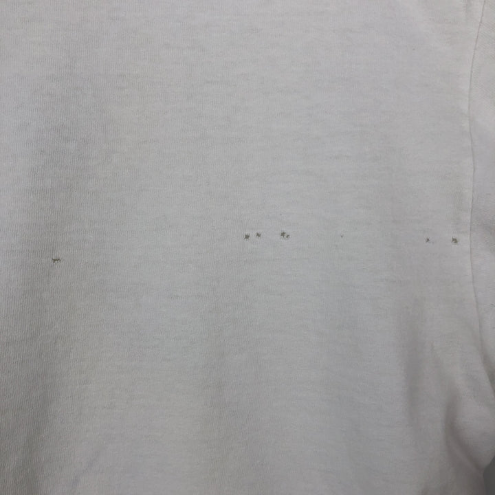 90'S SOF TEE Pig Pattern Animal T-Shirt, Made in USA, Men's XL equivalent, Vintage cotton white type Vintage Second Hand