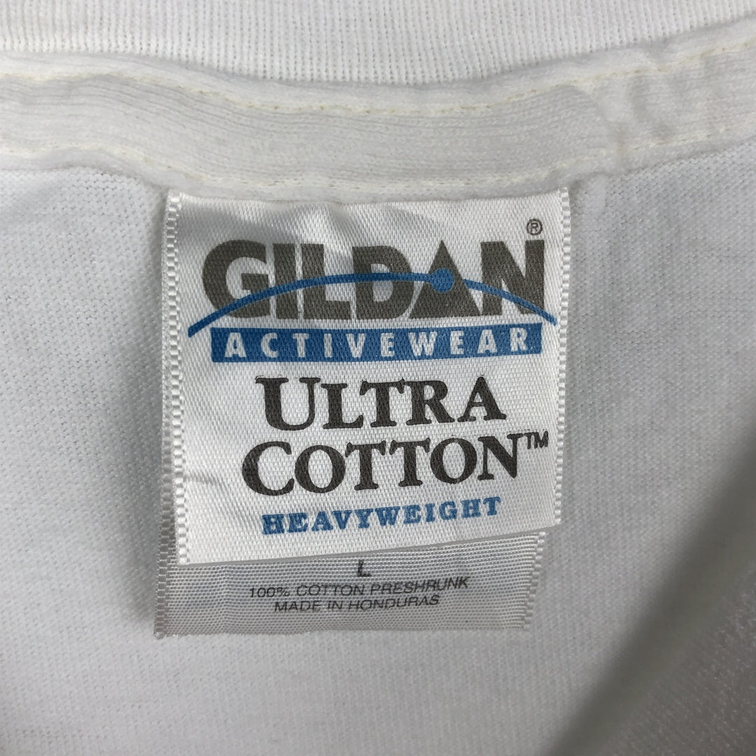 Gildan German Shepherd Dog Animal T-Shirt (Men's Size L) cotton white type Vintage Second Hand
