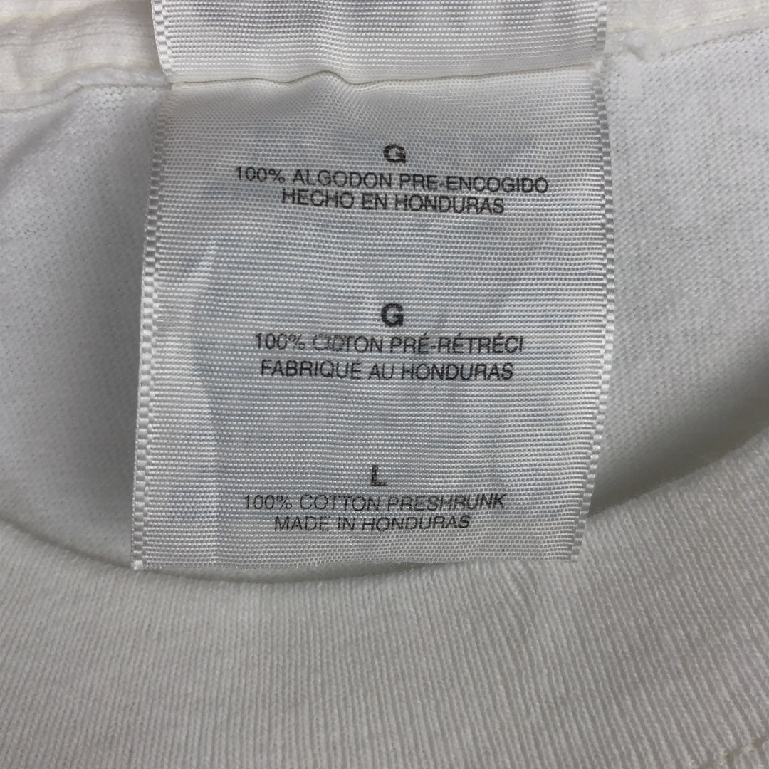 Gildan German Shepherd Dog Animal T-Shirt (Men's Size L) cotton white type Vintage Second Hand