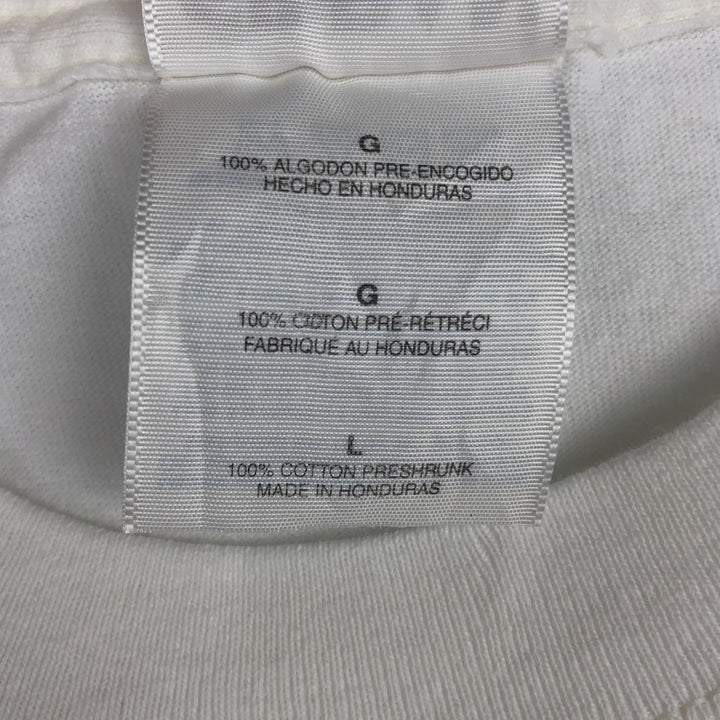 Gildan German Shepherd Dog Animal T-Shirt (Men's Size L) cotton white type Vintage Second Hand