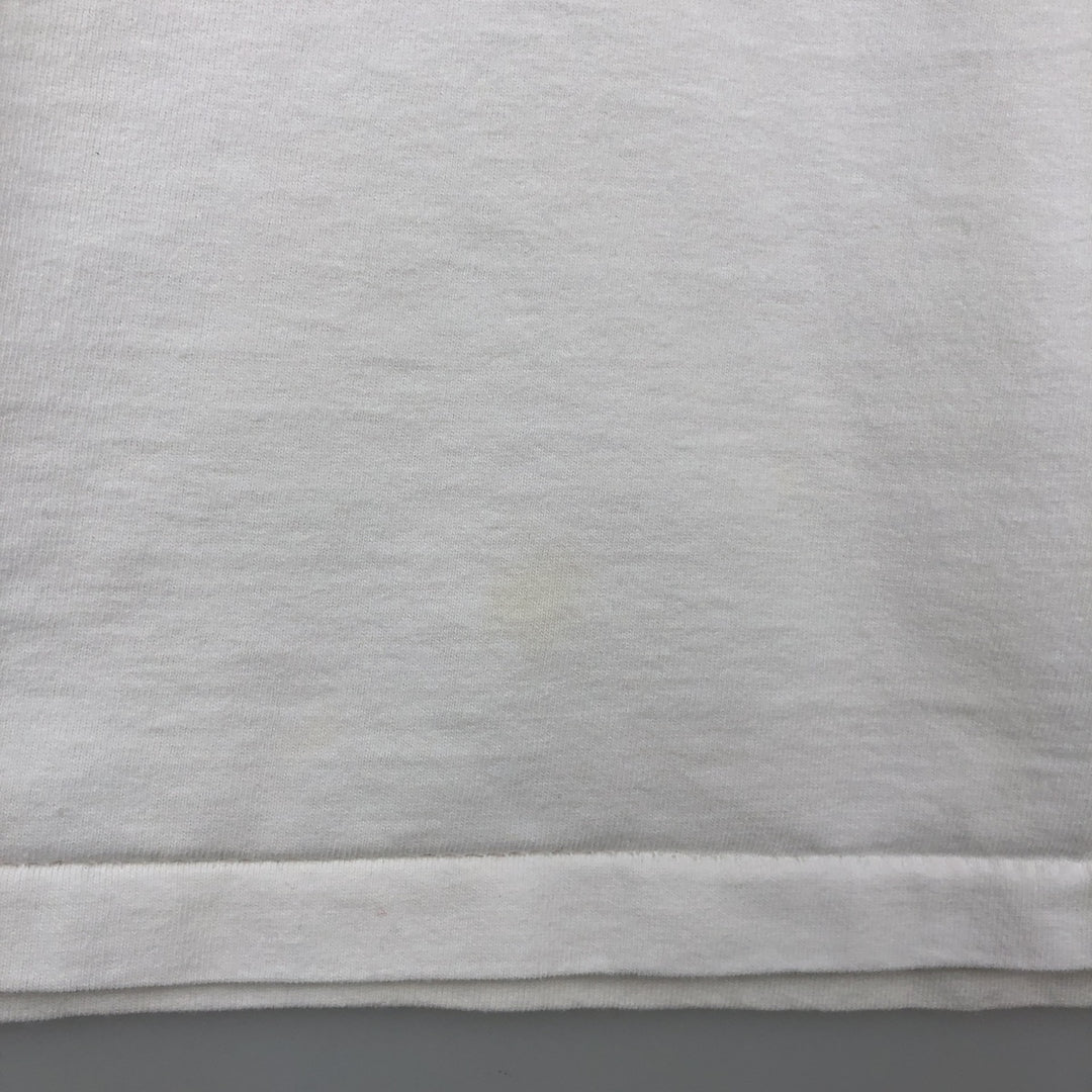 ~90'S All Sport MAXWEIGHT Cat Pattern Animal T-Shirt, Made in USA, Men's XL equivalent, Vintage cotton white type Vintage Second Hand
