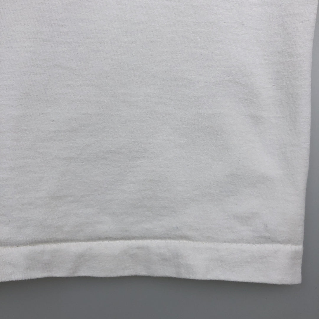 ~90'S All Sport MAXWEIGHT Cat Pattern Animal T-Shirt, Made in USA, Men's XL equivalent, Vintage cotton white type Vintage Second Hand
