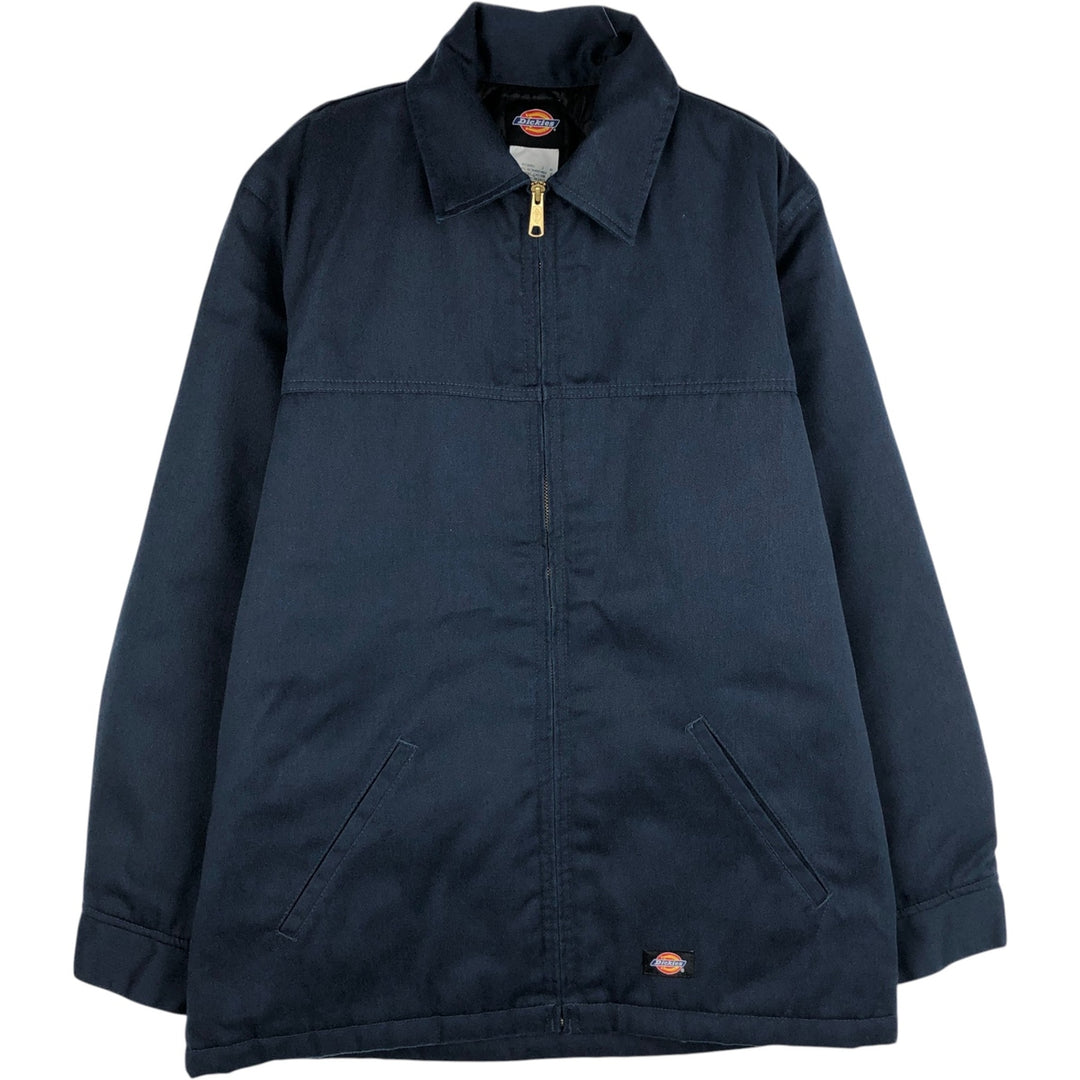Dickies padded work jacket, men's size M polyester navy blue type Vintage Second Hand