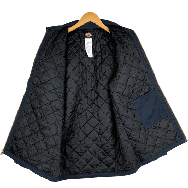 Dickies padded work jacket, men's size M polyester navy blue type Vintage Second Hand