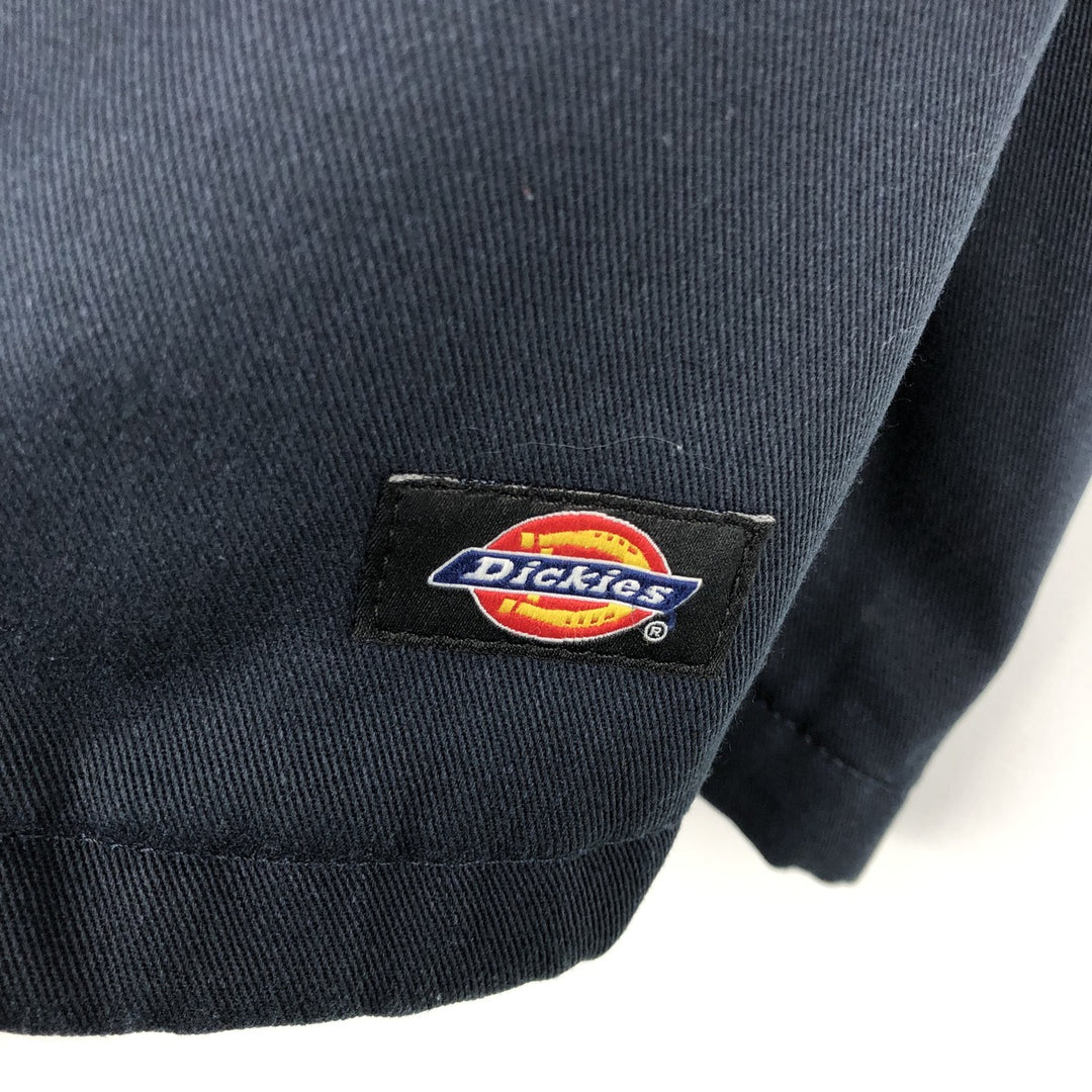 Dickies padded work jacket, men's size L unclear navy blue type Vintage Second Hand