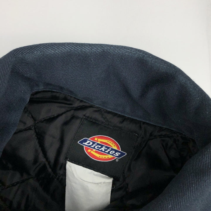 Dickies padded work jacket, men's size L unclear navy blue type Vintage Second Hand
