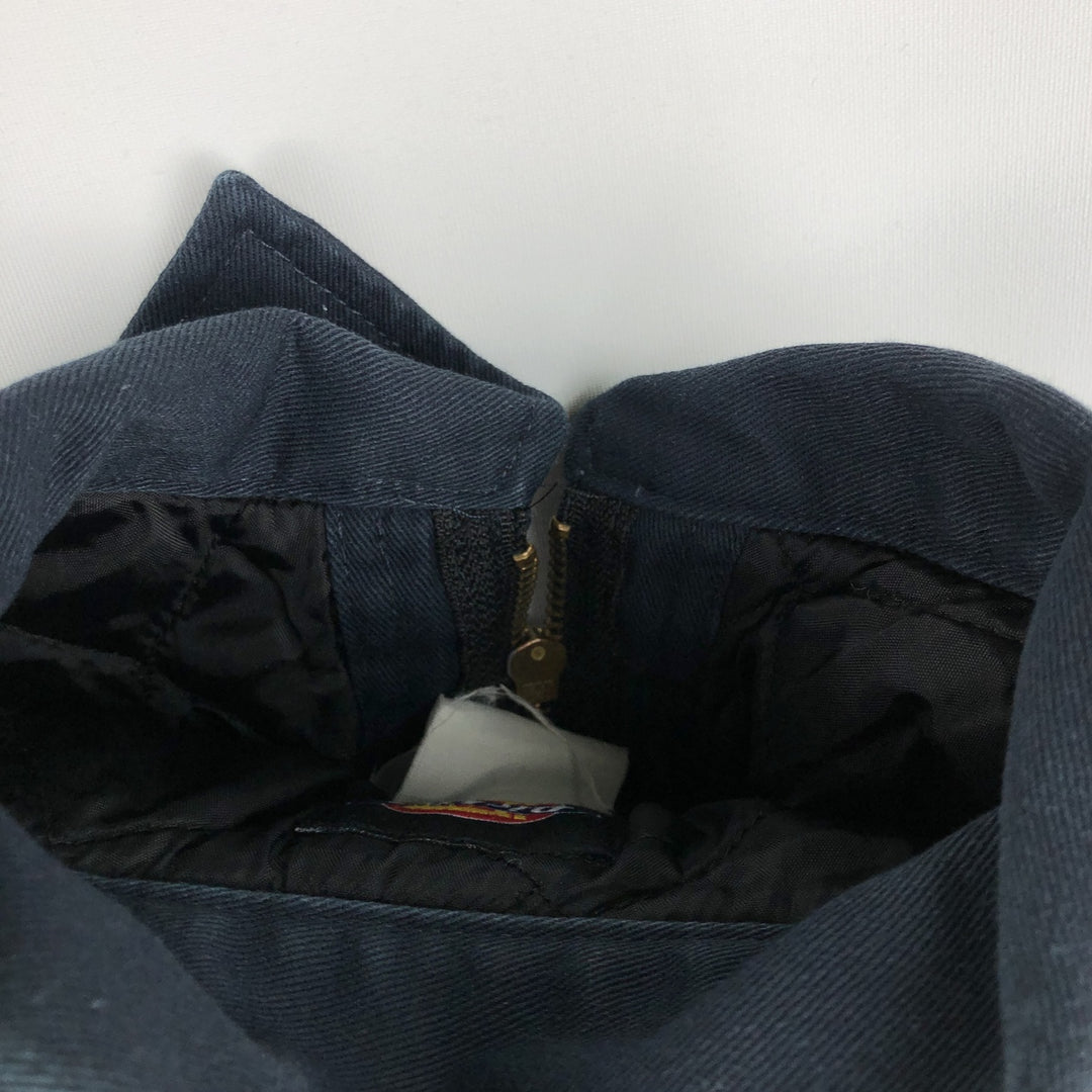 Dickies padded work jacket, men's size L unclear navy blue type Vintage Second Hand