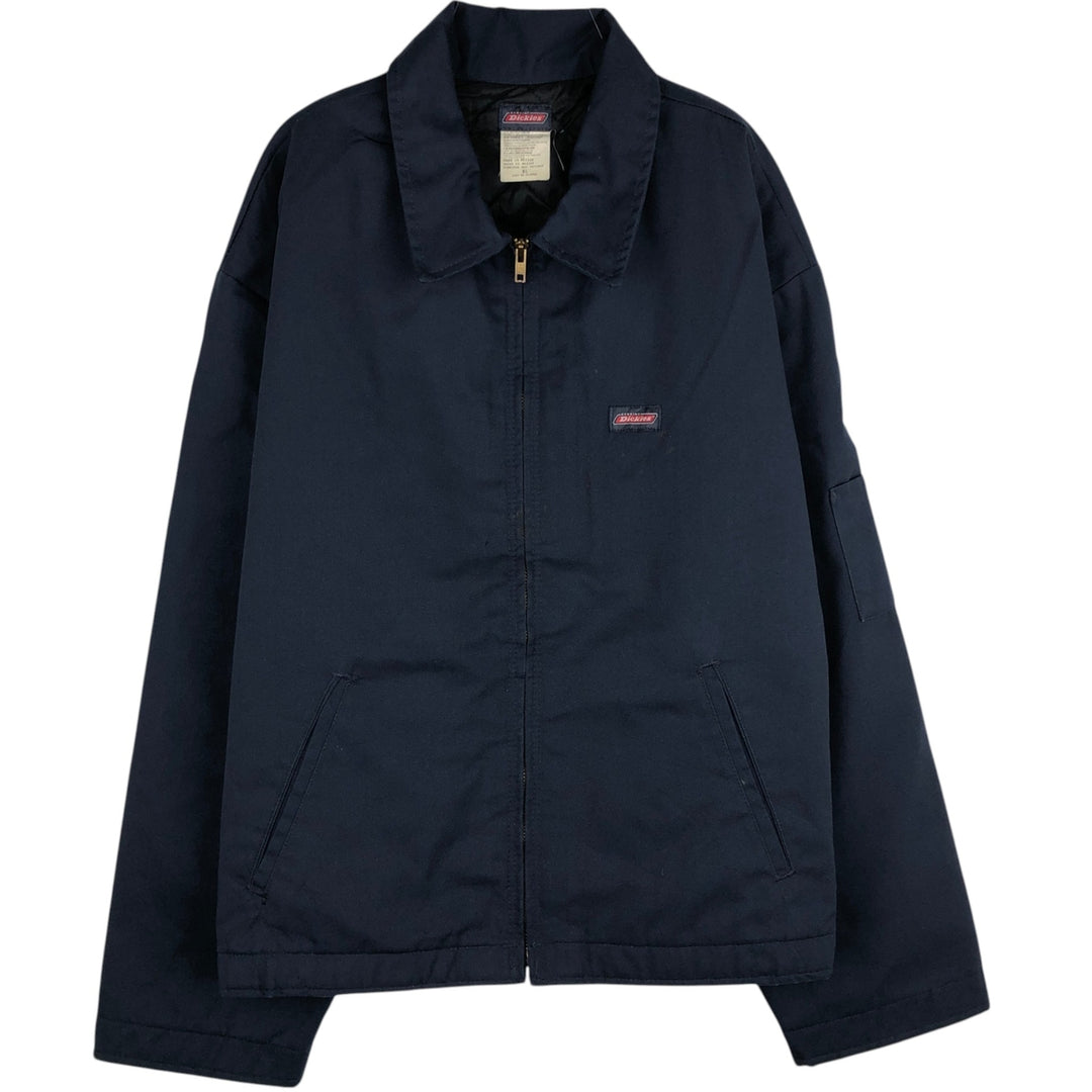 Dickies Eisenhower Jacket, padded work jacket, men's size XL polyester navy blue type Vintage Second Hand