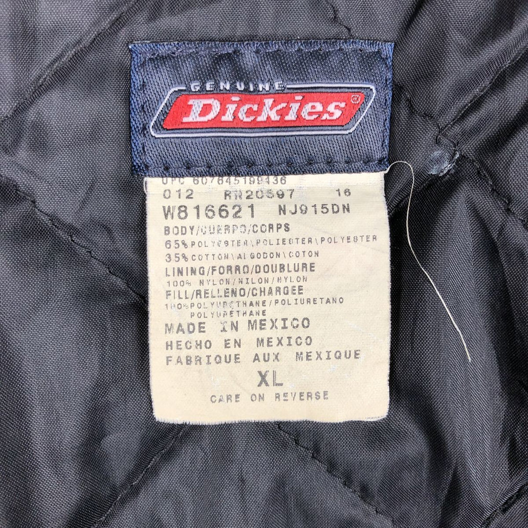 Dickies Eisenhower Jacket, padded work jacket, men's size XL polyester navy blue type Vintage Second Hand