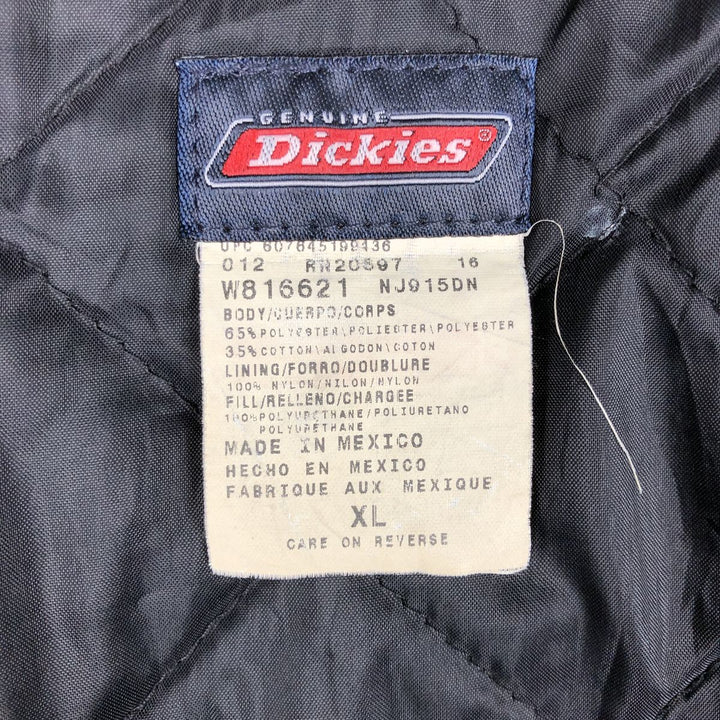 Dickies Eisenhower Jacket, padded work jacket, men's size XL polyester navy blue type Vintage Second Hand