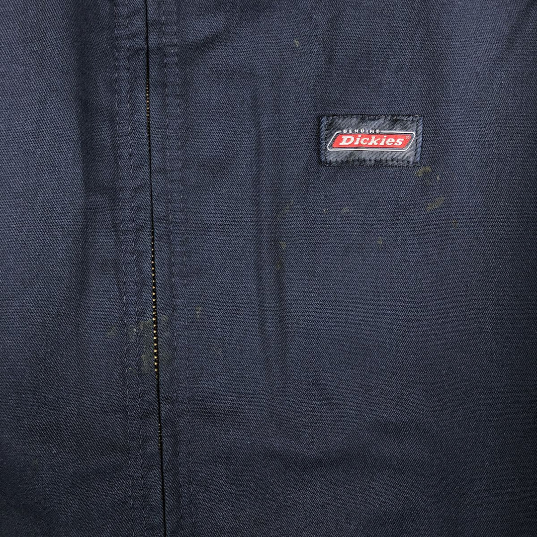 Dickies Eisenhower Jacket, padded work jacket, men's size XL polyester navy blue type Vintage Second Hand