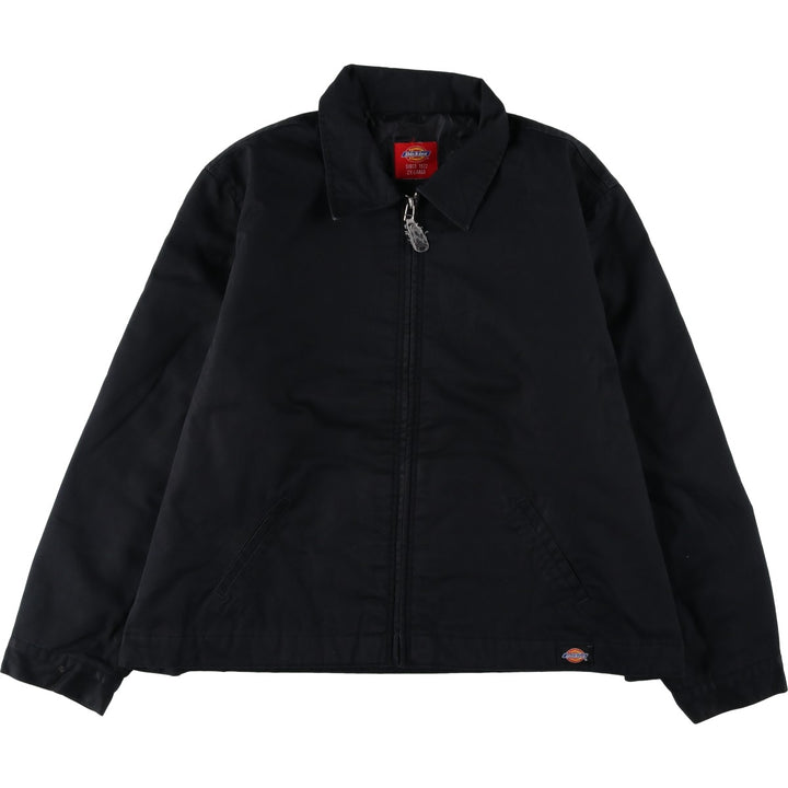 Dickies padded work jacket, men's size XXL polyester black type Vintage Second Hand