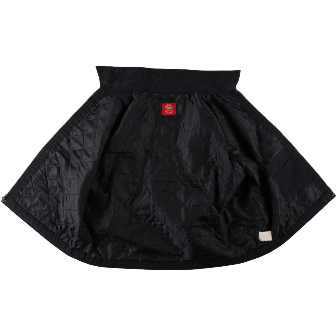Dickies padded work jacket, men's size XXL polyester black type Vintage Second Hand
