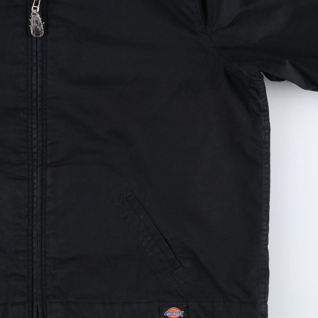 Dickies padded work jacket, men's size XXL polyester black type Vintage Second Hand