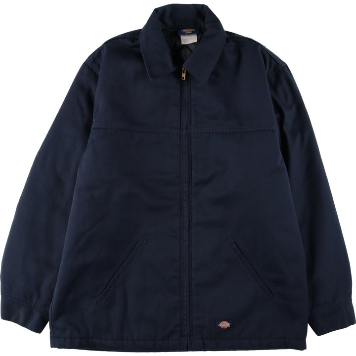 Dickies padded work jacket, men's size L unclear navy blue type Vintage Second Hand
