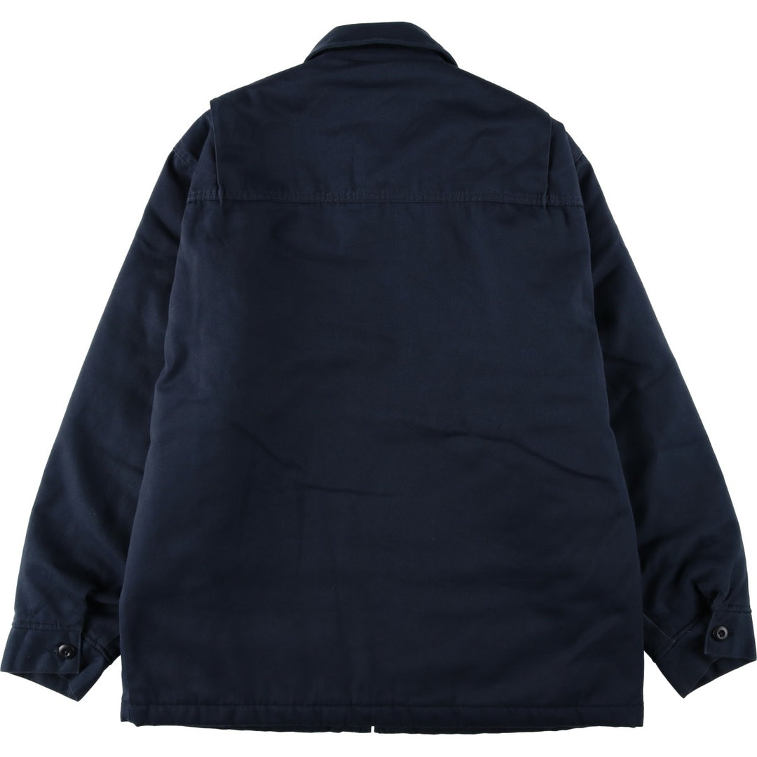 Dickies padded work jacket, men's size L unclear navy blue type Vintage Second Hand