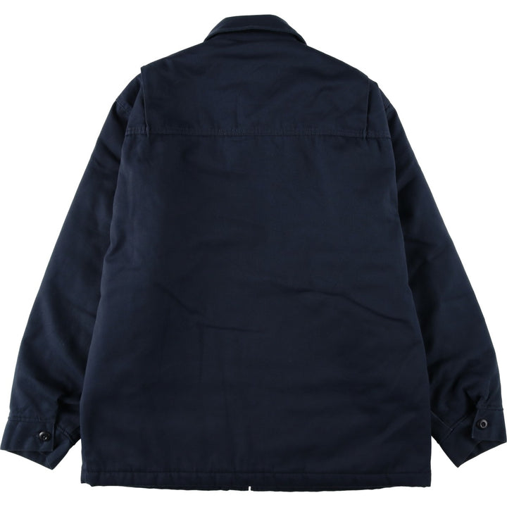 Dickies padded work jacket, men's size L unclear navy blue type Vintage Second Hand