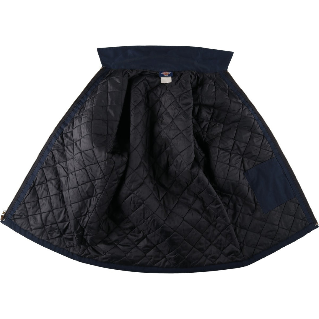 Dickies padded work jacket, men's size L unclear navy blue type Vintage Second Hand