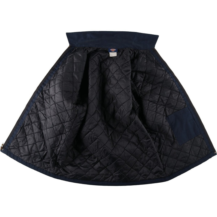 Dickies padded work jacket, men's size L unclear navy blue type Vintage Second Hand