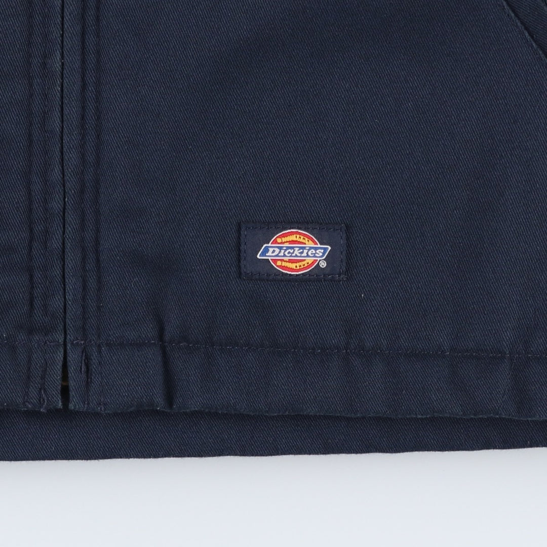 Dickies padded work jacket, men's size L unclear navy blue type Vintage Second Hand