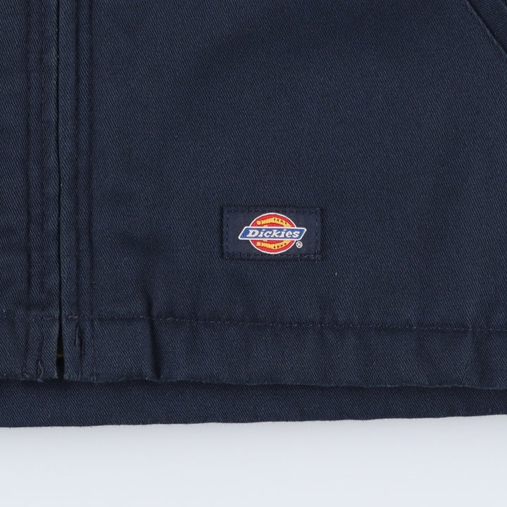 Dickies padded work jacket, men's size L unclear navy blue type Vintage Second Hand