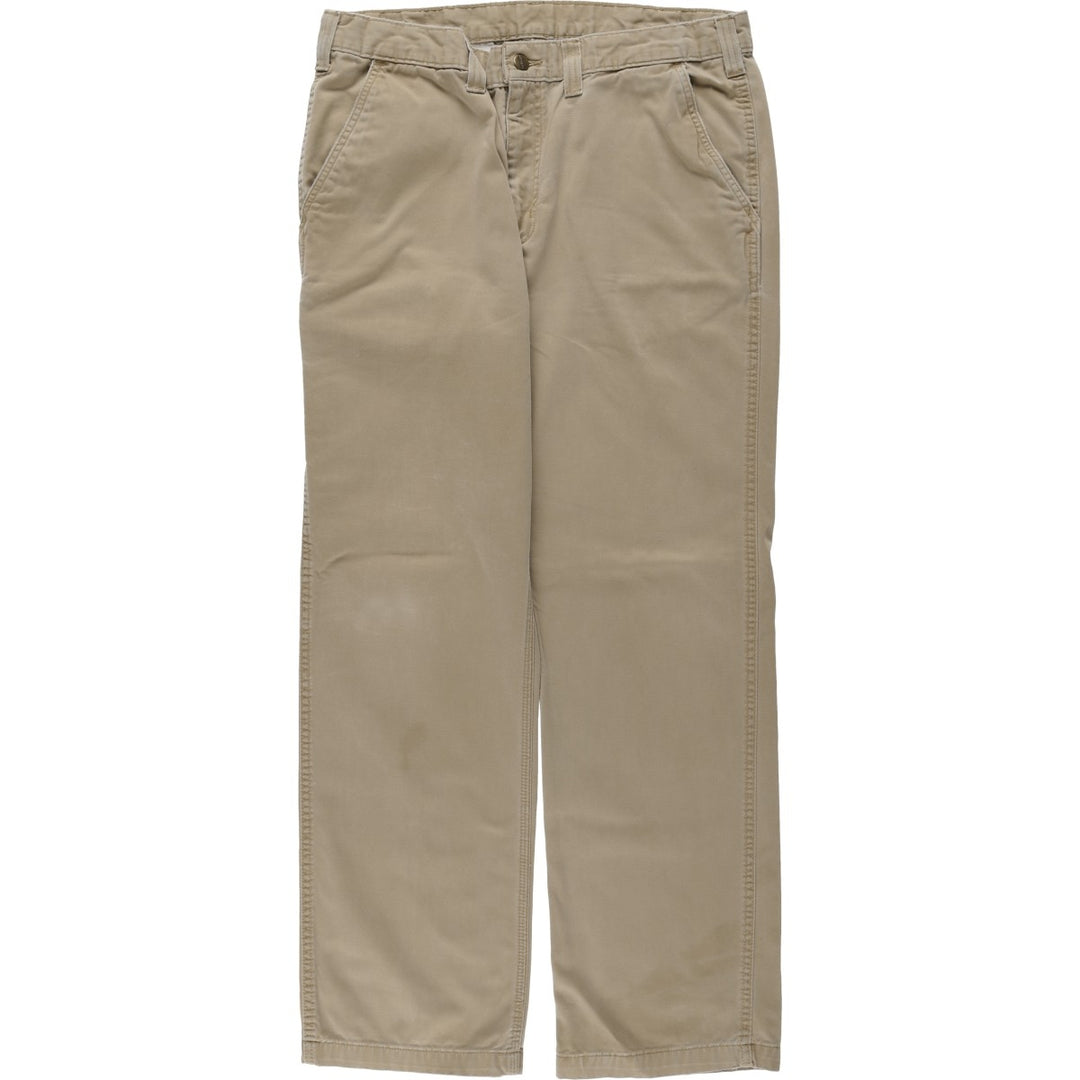 Carhartt Work Pants Men's W36 unclear Beige type Vintage Second Hand