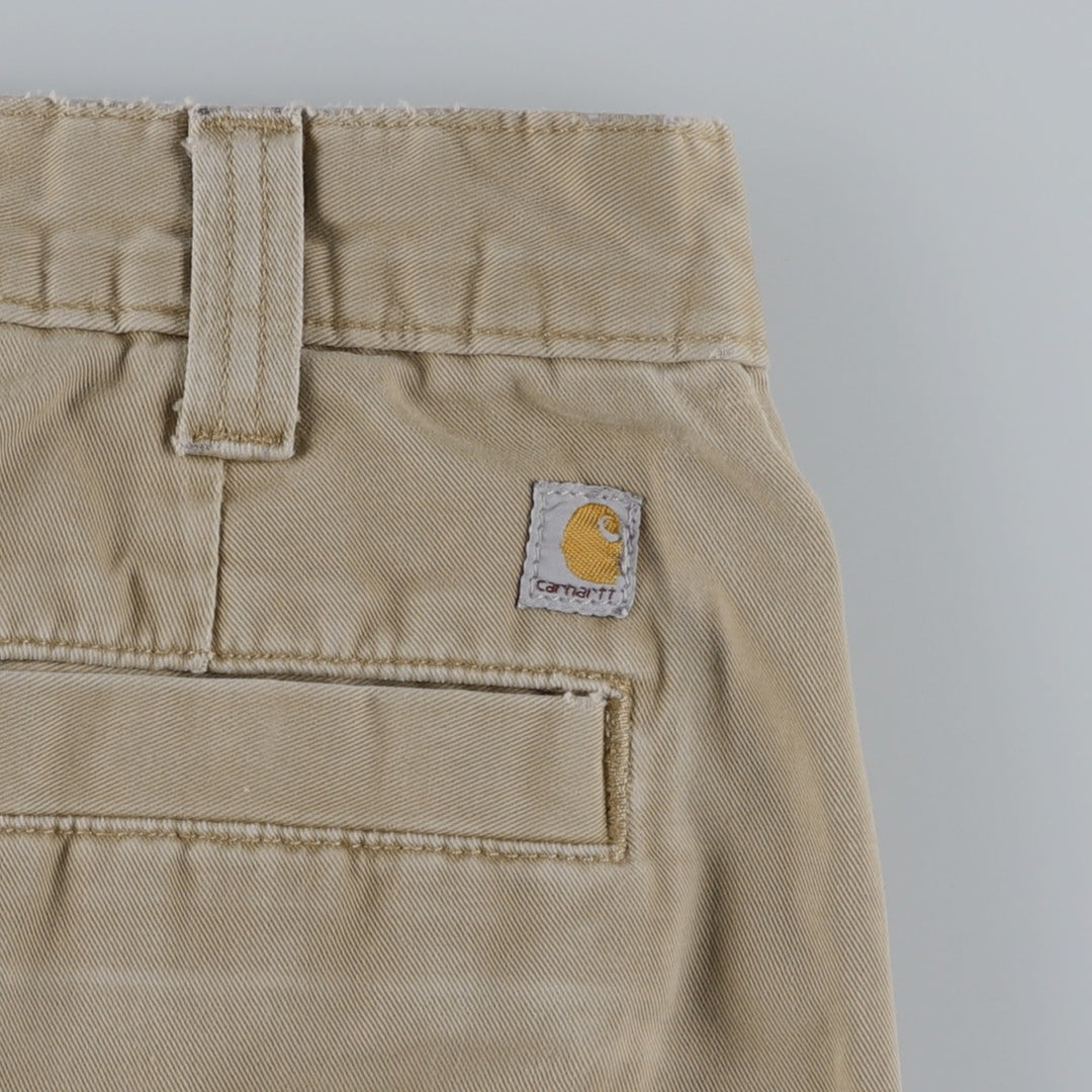 Carhartt Work Pants Men's W36 unclear Beige type Vintage Second Hand