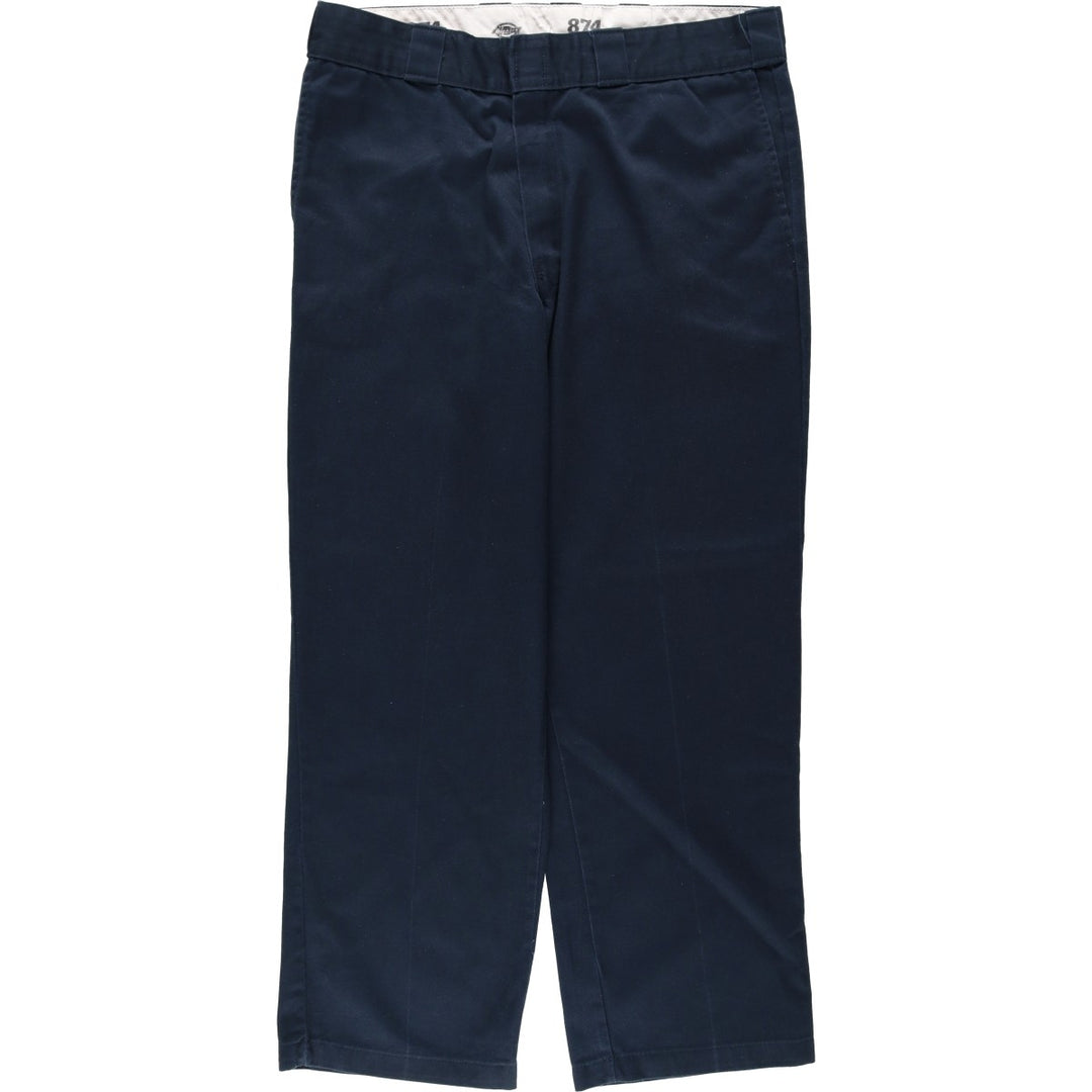 Dickies 874 Original Fit Work Pants, Men's, Size W35 polyester navy blue type Vintage Second Hand