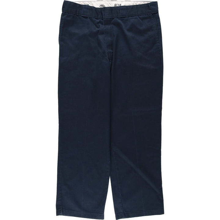 Dickies 874 Original Fit Work Pants, Men's, Size W35 polyester navy blue type Vintage Second Hand