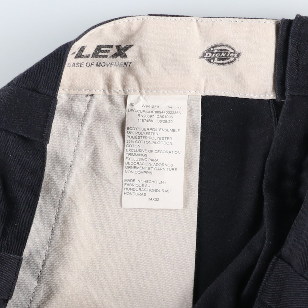 Dickies 874 Original Fit Work Pants, Men's, Size W34 polyester black type Vintage Second Hand