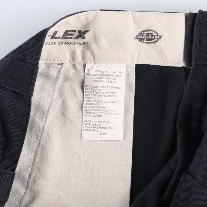 Dickies 874 Original Fit Work Pants, Men's, Size W34 polyester black type Vintage Second Hand