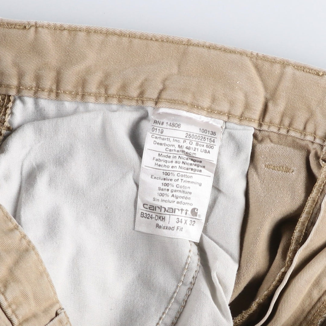 Carhartt Relaxed Fit Painter Pants, Men's, W35 equivalent cotton Beige type Vintage Second Hand