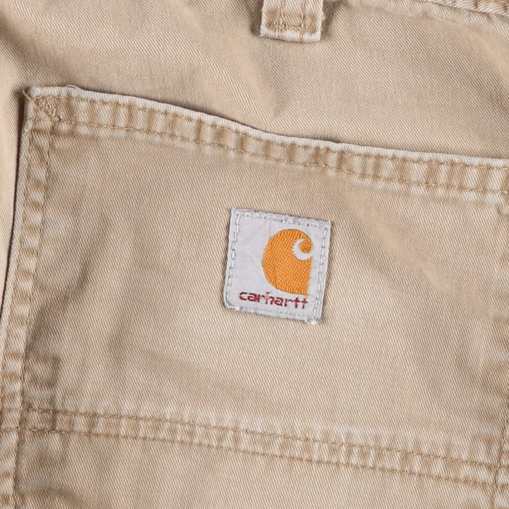 Carhartt Relaxed Fit Painter Pants, Men's, W35 equivalent cotton Beige type Vintage Second Hand