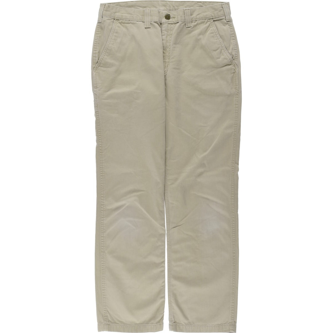Carhartt Relaxed Fit Work Pants, Men's, Size 34 cotton Beige type Vintage Second Hand