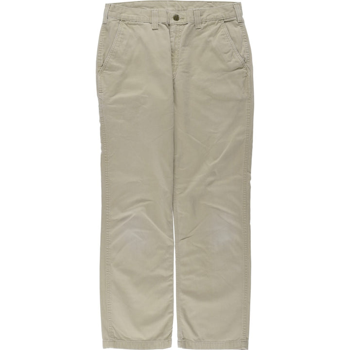 Carhartt Relaxed Fit Work Pants, Men's, Size 34 cotton Beige type Vintage Second Hand