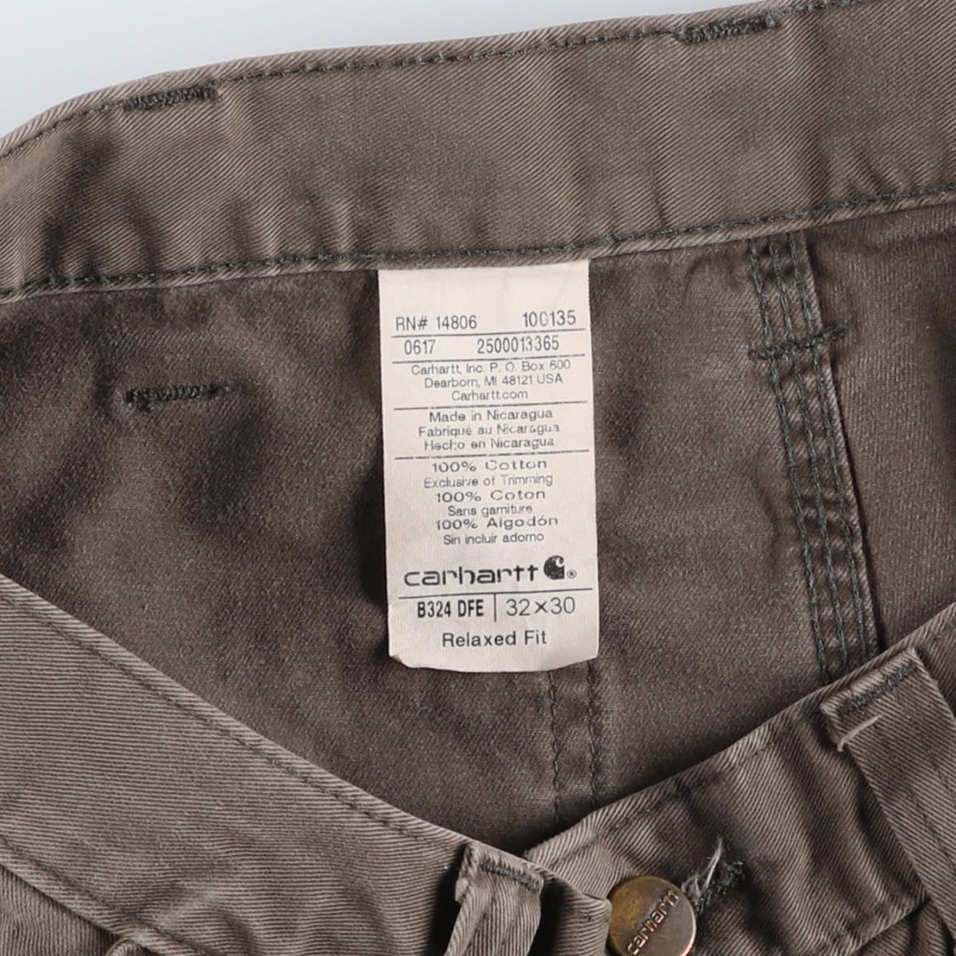 Carhartt Relaxed Fit Painter Pants, Men's, Size W33 (approx.) cotton Khaki type Vintage Second Hand