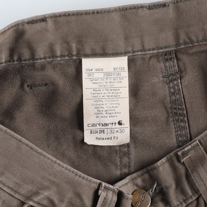 Carhartt Relaxed Fit Painter Pants, Men's, Size W33 (approx.) cotton Khaki type Vintage Second Hand