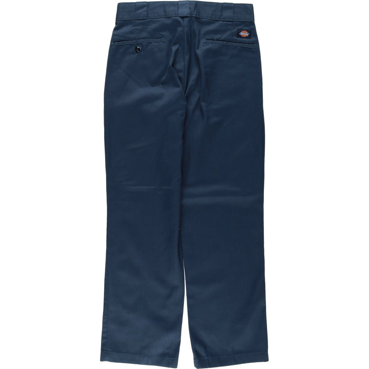 Dickies Work Pants Men's W30 equivalent polyester Navy blue Vintage Second Hand