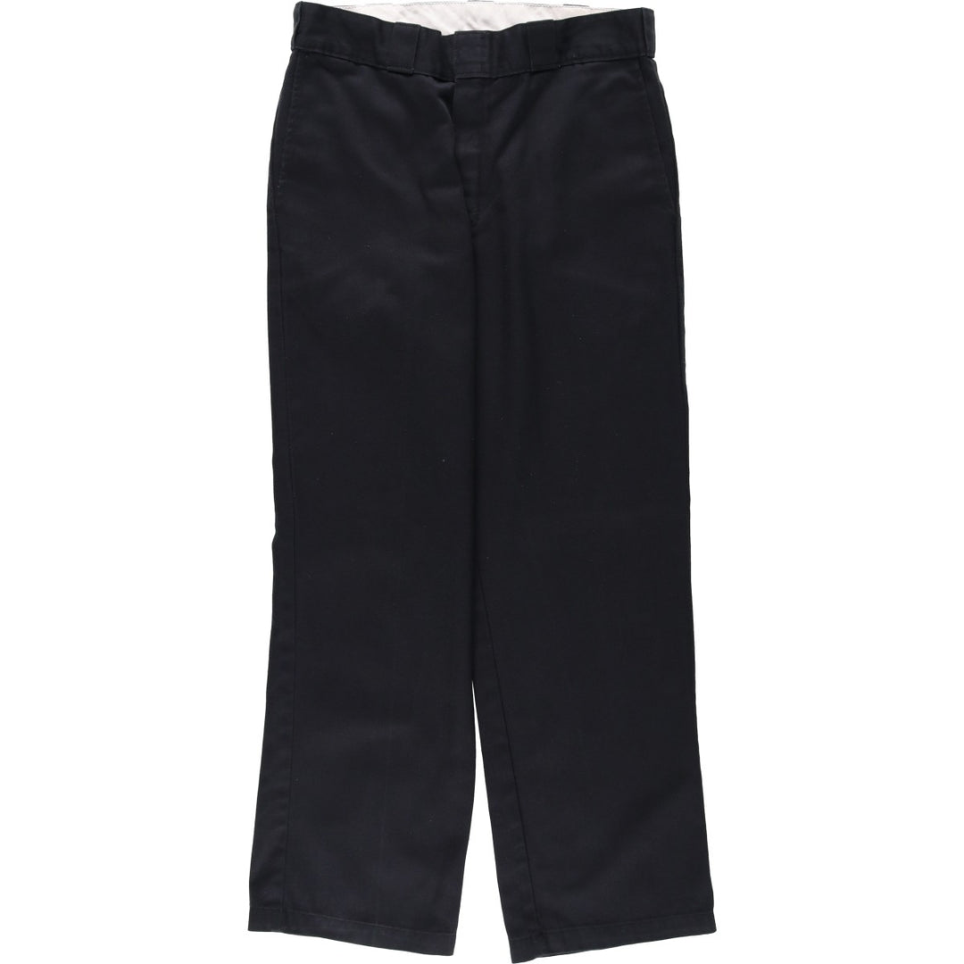 Dickies Work Pants Men's W32 equivalent polyester black type Vintage Second Hand