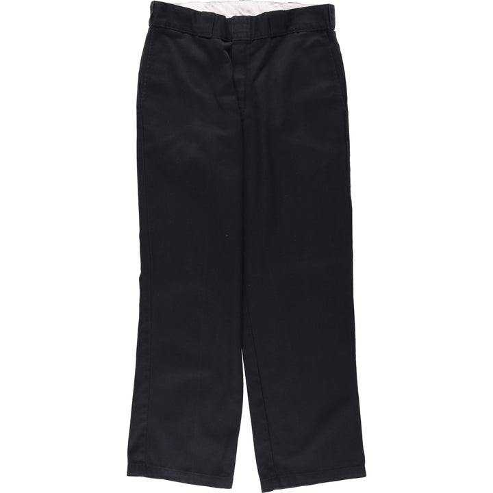 Dickies Work Pants Men's W32 equivalent polyester black type Vintage Second Hand