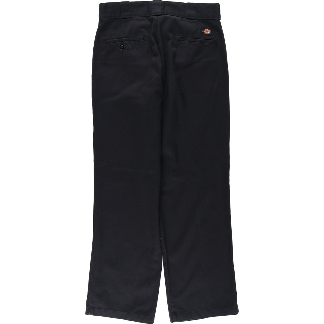 Dickies Work Pants Men's W32 equivalent polyester black type Vintage Second Hand