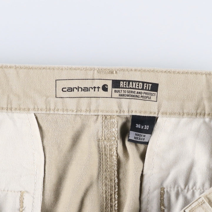Carhartt Relaxed Fit Work Pants, Men's, Size 37 cotton Beige type Vintage Second Hand