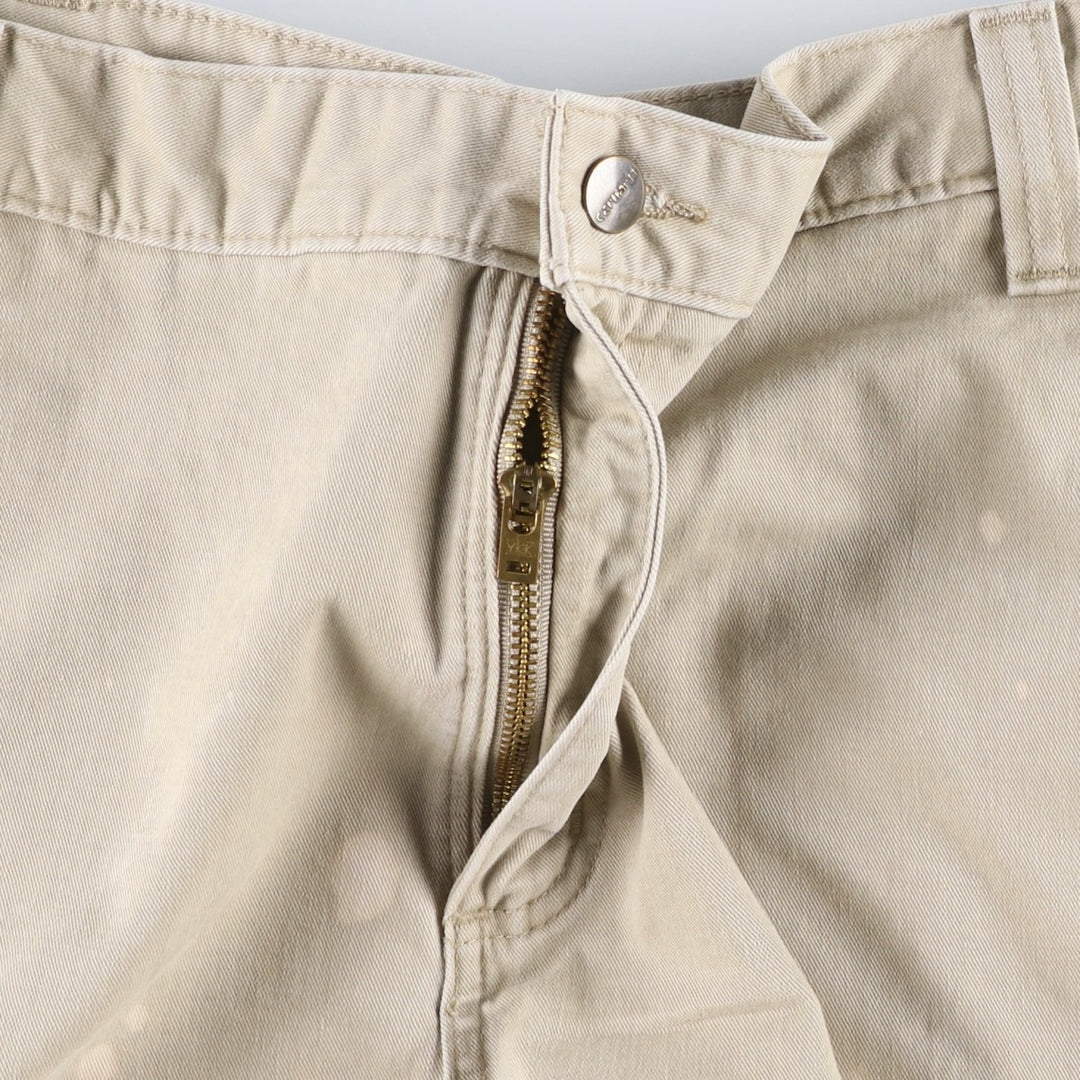 Carhartt Relaxed Fit Work Pants, Men's, Size 37 cotton Beige type Vintage Second Hand
