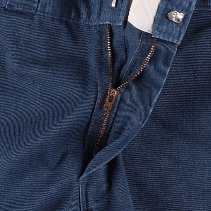 Dickies Work Pants Men's W34 polyester navy blue type Vintage Second Hand
