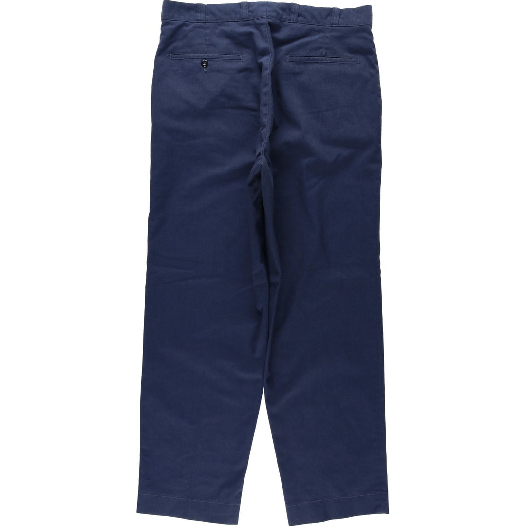 70s-80'S Sears Prema-Prest Work Pants, Men's Size W34 (approx.), Vintage unclear navy blue type Vintage Second Hand