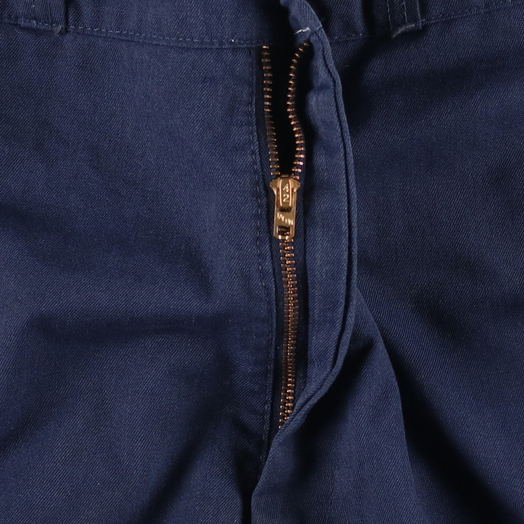 70s-80'S Sears Prema-Prest Work Pants, Men's Size W34 (approx.), Vintage unclear navy blue type Vintage Second Hand